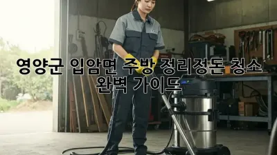 영양군 입암면 주방 정리정돈 청소 완벽 가이드