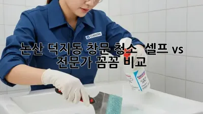 논산 덕지동 창문 청소 ✨ 셀프 vs 전문가? 꼼꼼 비교!